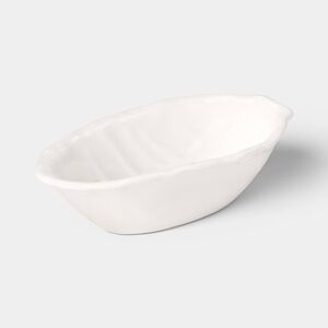 5 fl oz nwt Stoneware Radicchio Dip Bowl White - Threshold